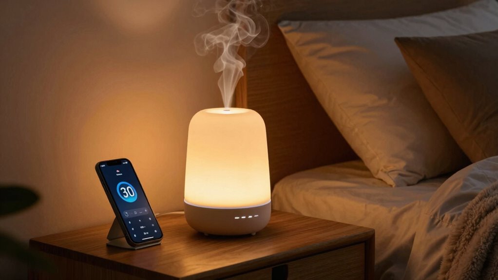 automated safe aromatherapy routine