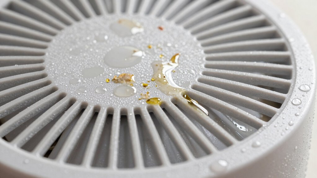 clean diffuser plate regularly