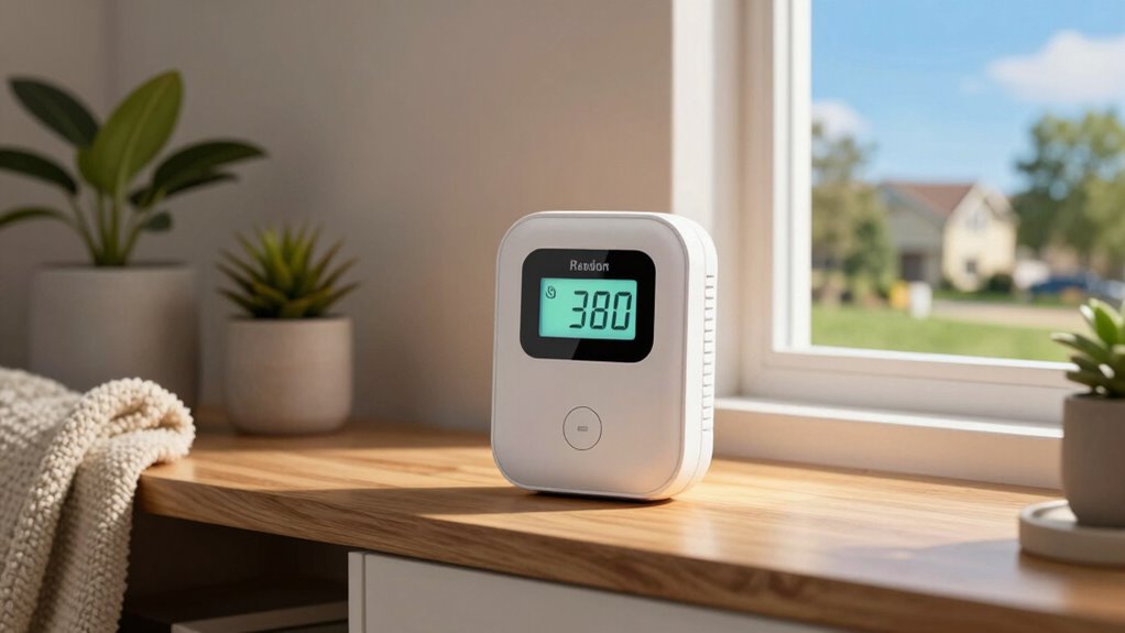 top home radon detectors