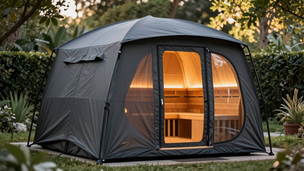 top home sauna tents