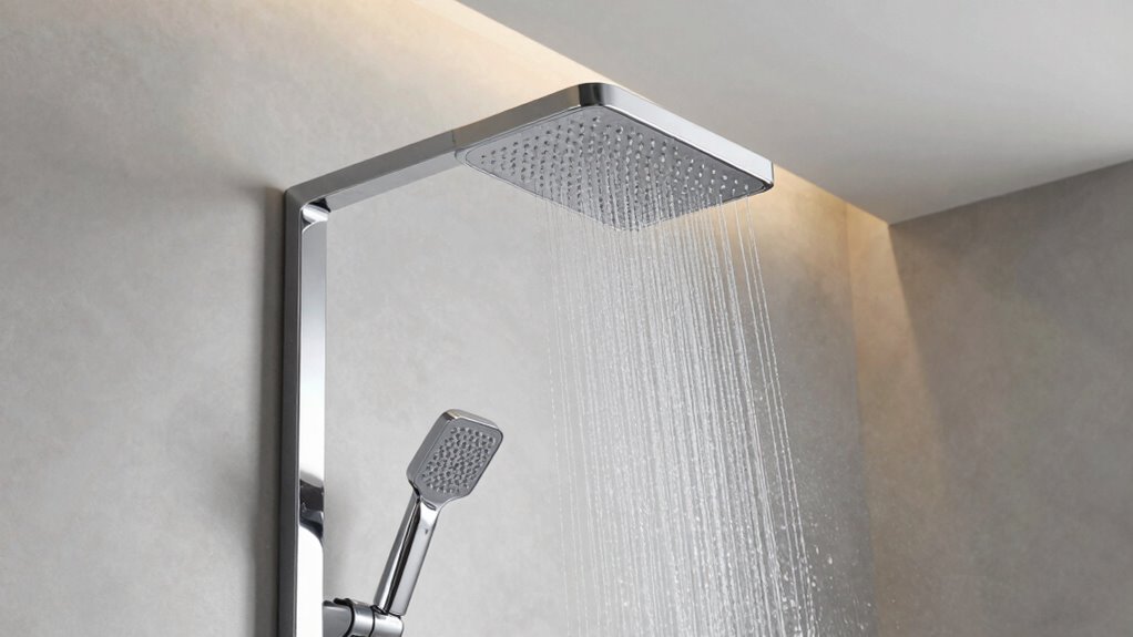 top rainfall shower panels