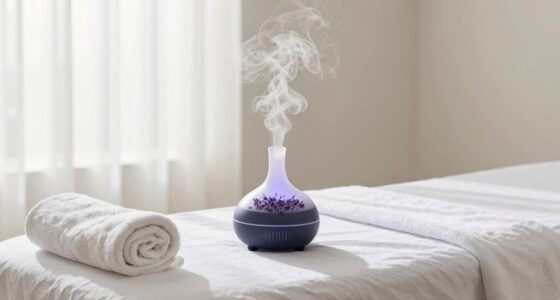 calm scented massage environment