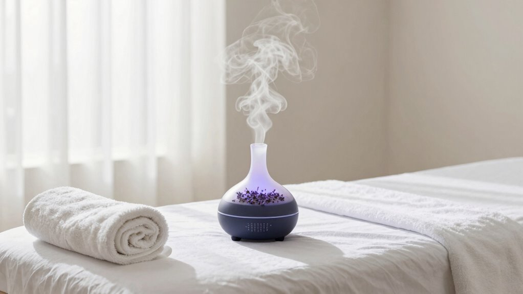 calm scented massage environment