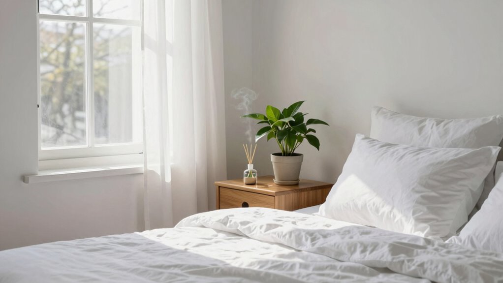 clean fragrant refreshed bedroom
