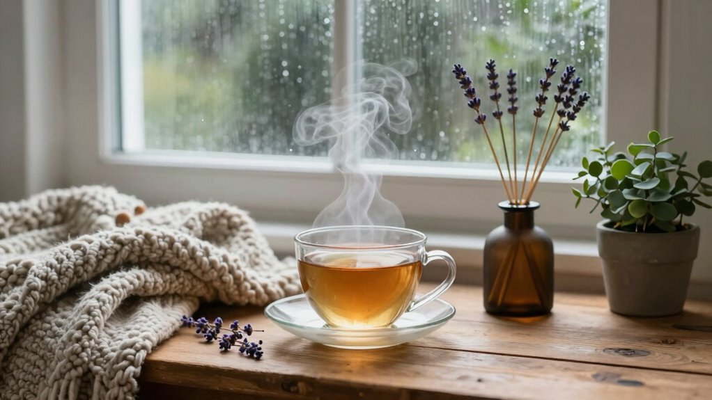 create cozy rainy day scents