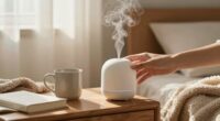 diffuse essential oils gently