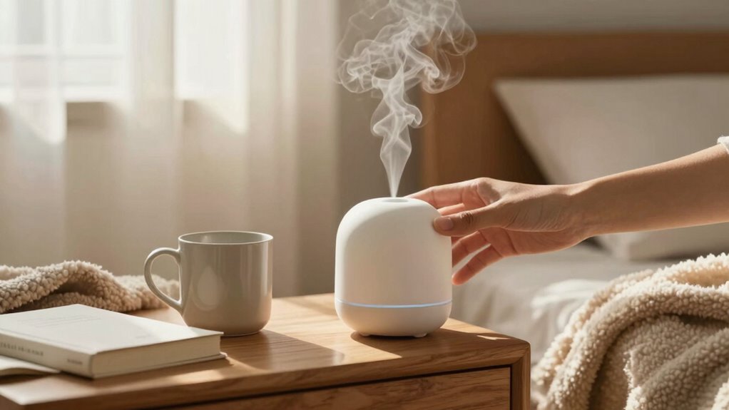 diffuse essential oils gently