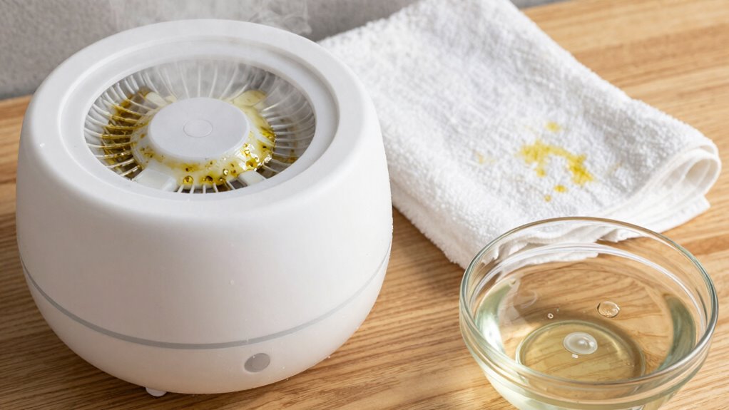 diffuser cleaning for heavy oils