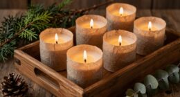enhance ambiance with woodsy notes