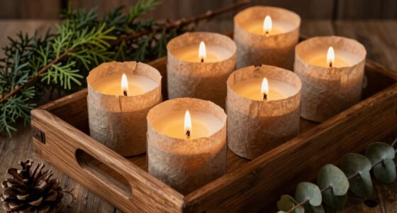 enhance ambiance with woodsy notes