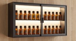 essential oil storage cabinet
