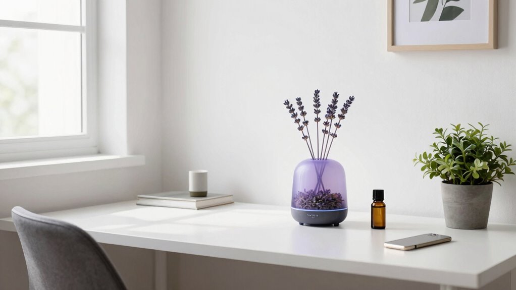 fresh clean calming workspace