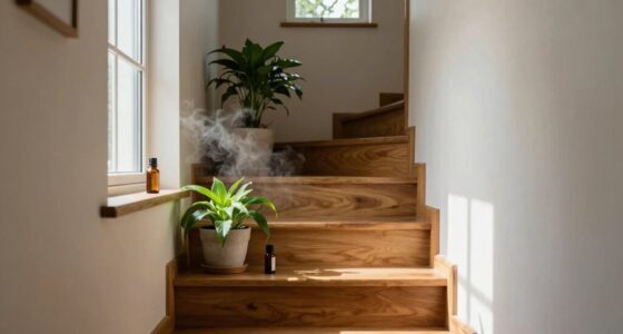 natural hallway and stair refresh