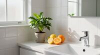 natural small bathroom freshness