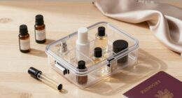 portable compact fragrance routine