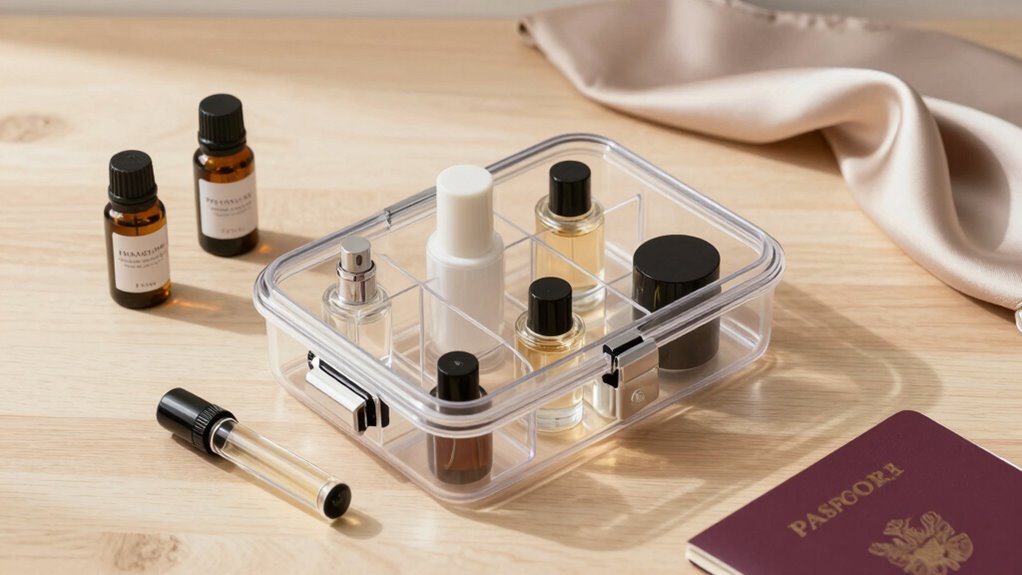 portable compact fragrance routine