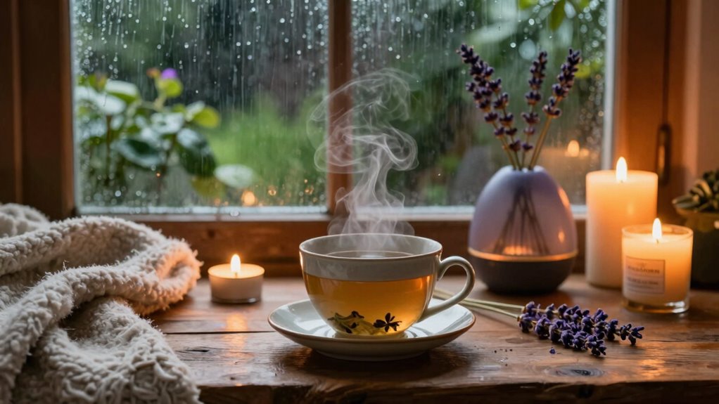 rainy day calming routine