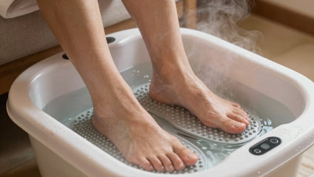 relaxing heated foot massage