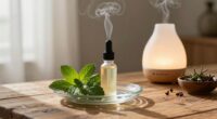 subtle peppermint scent diffusion