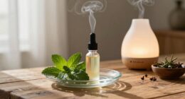subtle peppermint scent diffusion