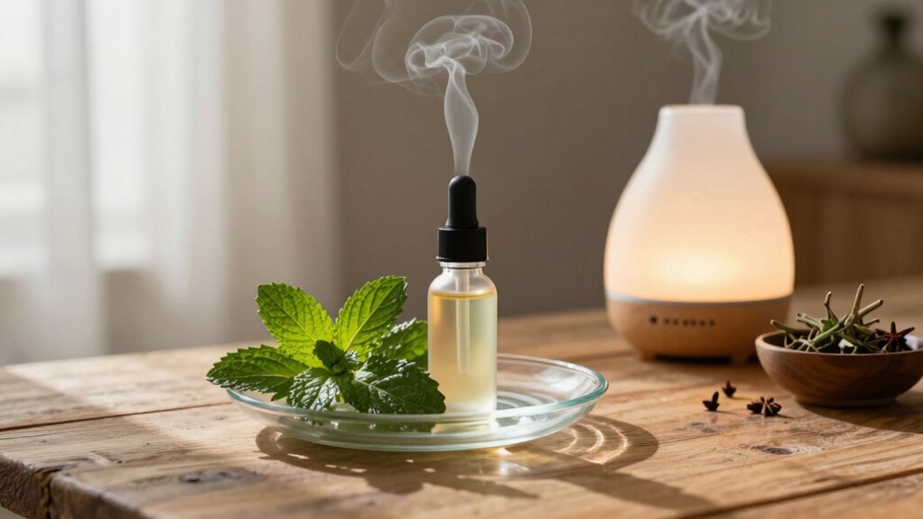subtle peppermint scent diffusion