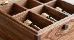 wooden essential oil box