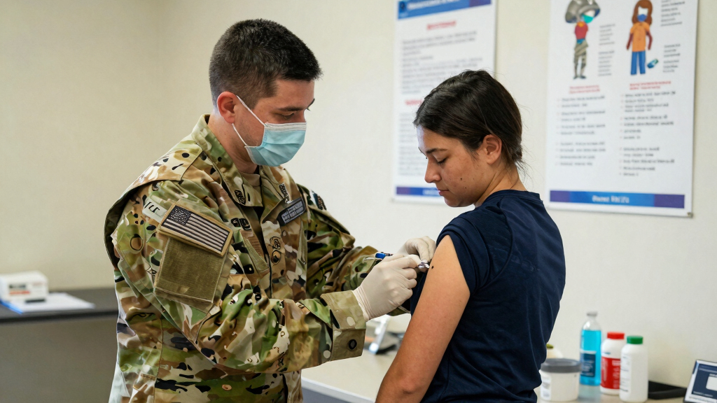 Military requiring flu vaccines for recruits as Air Force base deals with outbreak